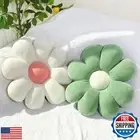 Mepherl 2Pcs Flower Pillow,Cute 15.7" Daisy Flower Shaped Throw Pillow Set fo