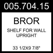 IKEA BROR Shelf For Wall Upright Black 2 Pack 33 1/2x9 7/8" 005.704.15