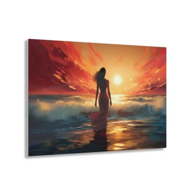 The Sun's Quiet Benediction | Acrylic Glass Art Print | 36x24in | Vivid Wall Art