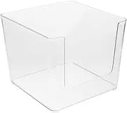 STOBOK Plastic containers Clear organizing Bins Desk Shelf Organizer Desktop Organizer Container for Home Office Organizer for Kitchen Cabinet Bins for Classroom pp a4 Desk Stand Storage