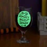 Nightmare Before Christmas Glow in the Dark Glass