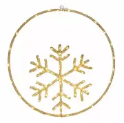 Christmas Rope LED Light up Decoration Indoor Battery Operated 41cm Snowflake