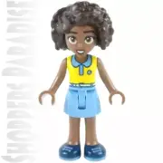 LEGO Friends ALYIA Minifigure frnd606 Yellow Top Medium Blue Skirt Mini Doll