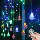 Christmas LED Curtain Snowflake Fairy String Lights Window Outdoor Xmas Party NW