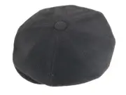 BAILEY BLACK WOOL POLY APPLE NEWSBOY CAP MADE IN ITALY ( GOLF FLAT DRIVER )