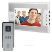 Wired Door Phone Doorbell Touch Key 7" Lcd Video With Ir Camera Home Security AF