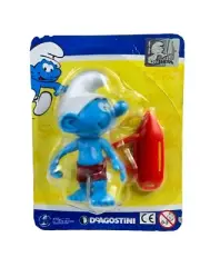 The Smurfs Lifeguard Smurf Figure Movable Peyo De Agostini Italian Rare 2013