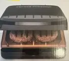 George Foreman Copper Infused Grill And Panini Press 2 Serving
