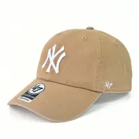 在飛比找Yahoo奇摩購物中心優惠-47 Brand CLEAN UP 紐約洋基鴨舌帽 卡其色 