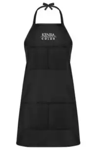 KENRA Hair Color Apron 4 Pocket Black Professional Salon Product