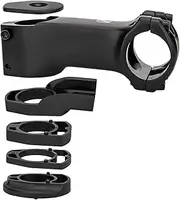 Mountain Bike Stem - Aluminum Alloy Handlebar Riser Extender - Shock Resistant, 7 Degree Adjustable, Cycling Part for Long Distance Racing Adventure Daily Commuting