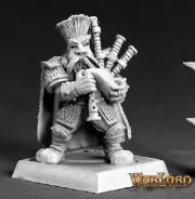 DWARF MUSICIAN Reaper Miniatures Warlord REM14534 D&D