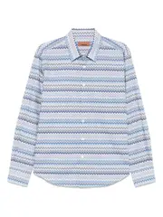 [Missoni] Missoni-Camicia Con Motivo A Zigzag-Uomo 50 IT