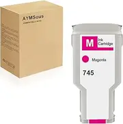 AYMSous Compatible Ink Cartridge Replacement for HP 745 F9K01A for HP 745XL for HP DesignJet Z2600 Z5600 Postscript Printers (300ML - Magenta)