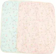 2pcs Hamster Pee Pad Playpen Potty Training Whelping Animal Hideout Dog Seat Protector Changing Mat Flushable Crate Very Large Hamster Cages Polyester Fiber and Waterproof