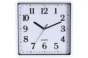 Carven Wall Clock Square 250mm White Frame