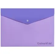 ColourHide A4 Document Wallet Lilac Purple