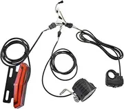 Bicycle Headlight and Tail Light Set 24-48V Ebike Turn Signals Front and Back Light Electric Bike Light Horn Kits with Switch for Riding