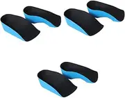 minkissy 3 Pairs Half Shoe Pads for Height Increase Comfortable Pu Cloth Insoles Taller Pad for Shoes