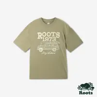 在飛比找Yahoo奇摩購物中心優惠-Roots 男裝- LONG WEEKEND寬版短袖T恤-綠