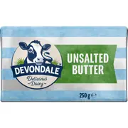 Devondale Butter Block Unsalted 250g