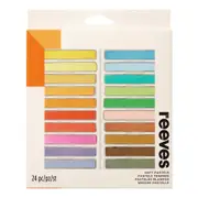 24pc Reeves Soft Pastels Colour Set Drawing Craft Art Painting Kit