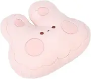 LOORGVEL Cute Bunny Car Lumbar Support Pillow Cartoon Neck and Back Cushion for Comfortable Driving Travel and Home Use Ergonomic Support for Lower
