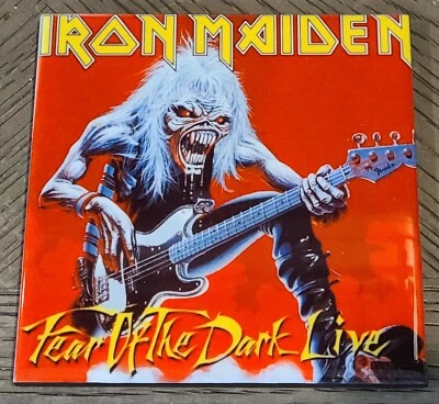 Iron Maiden: Fear of the Dark Live ceramic coaster 4 in by 4 in custom made