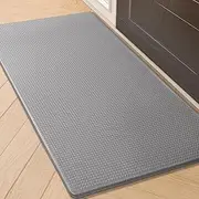 Color&Geometry Kitchen Rugs, Kitchen Runner Rug Kitchen Floor Mat, Cushioned Anti-Fatigue Kitchen Mat, Non Slip Waterproof Comfort Standing Padded, Memory Foam Kitchen mat, 17"x29", Grey