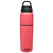 Camelbak MultiBev 650ml Bottle / 500ml Cup, Stainless Steel Vacuum Insulated - Wild Strawberry