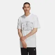 Adidas Men's White Cotton Short Sleeve College Varsity Tee L31311 Size XL