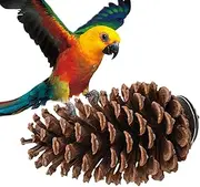 Natural Pinecone Bird,Parrot Stand - Bird Perch, Pinecone, Bird Cage Accessories, Parrot Chew Toys, Paw Grinding Stick, Bird Toys for Parakeets, Bird Perches for Finch, Parakeet Arch-au