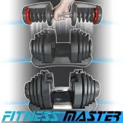 80kg Adjustable Dumbbell Set Home GYM Exercise Equipment Weight 17 weights 2x 40
