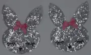 Twin Ribbon Rabbits: Sequin Patch