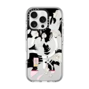 iPhone 16 Pro Clear Case MagSafe Compatible SILVER LADY (DARK) BY SAITEMISS