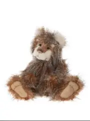 Charlie Bears Bonfire Toffee Long Brown Plush Fur Teddy Bear Cuddle Stuffed Toy