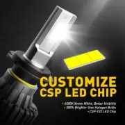 4X AUXITO H7 LED Headlight Bulb White Low Beam Conversion Kit 30000LM Bright (for: Smart)