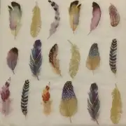 4 Paper Napkins for Decoupage / Parties - Feathers fantasy