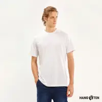 在飛比找momo購物網優惠-【Hang Ten】男裝-基本款BCI純棉圓領腳丫短袖T恤(