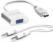 İnca IHTVJ-7TB HDMI to VGA Female Adapter (Including Audio Cable) White