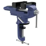Table Vise 3 Inch, 360° Swivel Base Universal Home Vise Portable Bench Clamp,...