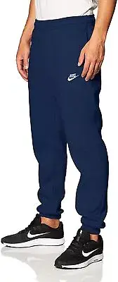 Nike Men's Club Fleece Tapered Jogger Pants Navy Blue DM1242-410 Size XL