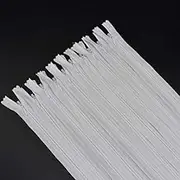 40Pcs 20 Inch Nylon Invisible Zippers Sewing for Tailor Sewing Crafts, Dresses, Skirts, Pillows DIY Crafter's Special (White)