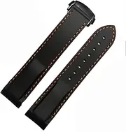 [VEVEL] Curved End Rubber Silicone Watch Bands For Omega Seamaster 300 Speedmaster Strap 20mm 22mm Brand Watchband
