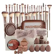 Eyeshadow Brushes Sponge - 56x Eyeshadow Blush Concealer Brushes | Multi-Functional Makeup Kit | Make Up Touches Set For Women Girl | Makeup Tool Set For Girls, Beginners, Professionals