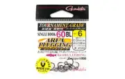 Gamakatsu 67490 Single 60 BL Barbless Area Plugging Hook Size 6 (1955)