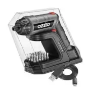 Ozito 3.6V Screwdriver Torch With USB Charging Base. 3.6V Lithium-ion technology