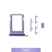 SIM Card Tray and Side Button for iPhone 12 mini-Purple