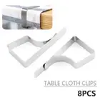 8Pcs Stainless Steel Tablecloth Clip Anti-Slip Picnic Peg