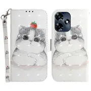 3d Pattern Printed Case For Infinix Hot 30 Anti-drop Pu Leather Phone Stand Wallet Cover With Strap